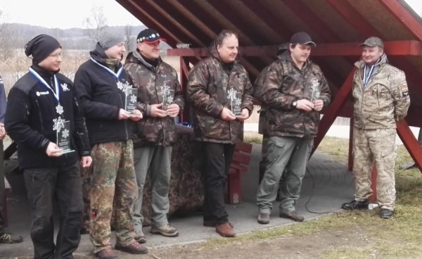II drużyna Pucharu Zimowego 2017 - JURA Team Kolba.pl A, od lewej: Jarosław Majda, Tomasz Kaperek, Grzegorz Grabowski, Gerard Cebula i&nbsp;Paweł Grabowski